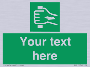 Custom Pull Bar Sign